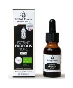 Extrait liquide de propolis noire française BIO, 15 ml
